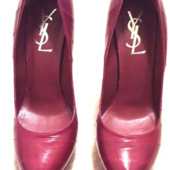 NEW 100% AUTHENTIC YVES SAINT LAURENT "DIVINE" Eel Skin Pump 8.5 - Picture 3 of 7